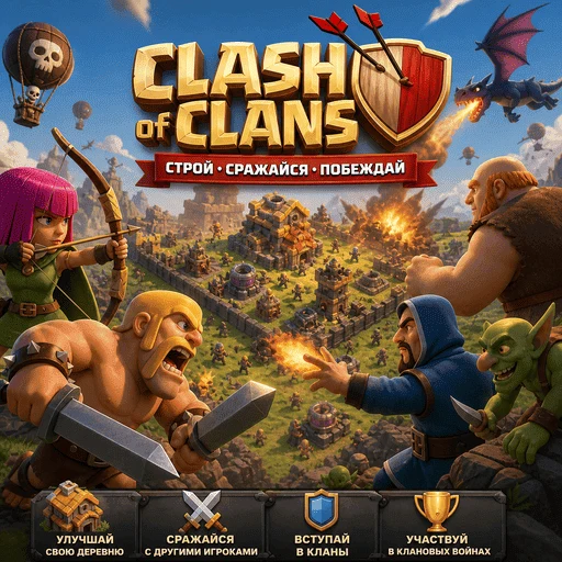 Clash of Clans — стратегия про развитие базы, клановые войны и онлайн-сражения